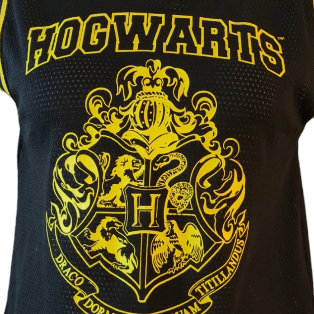 Harry Potter Hogwarts Jersey Youth size S color black and yellow - Picture 2 of 5